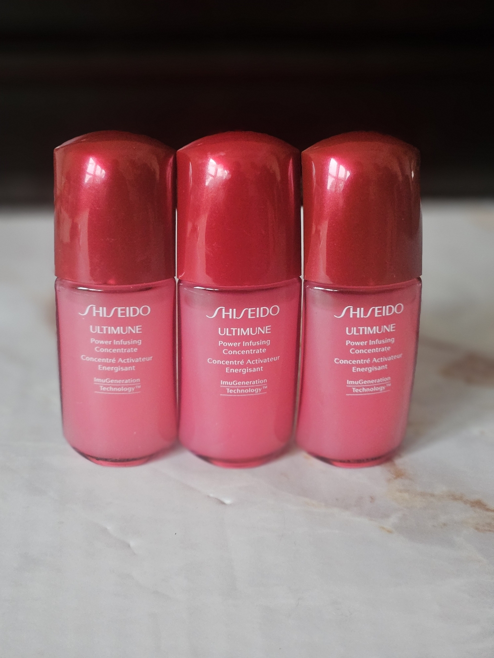 Shiseido Ultimune Power Infusing Concentrate - Face Serum - 10ml - Bundle Of 3